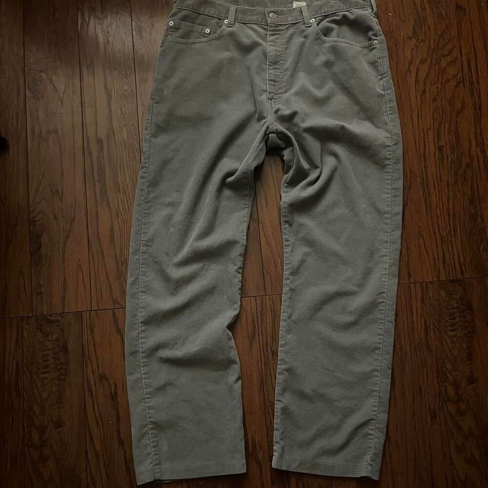 Levi-s Men's Grey and Green Trousers
